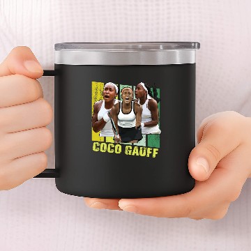 Discover Coco Gauff  Classic 14oz Stainless Steel Tumblers