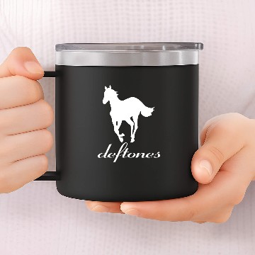 Discover Vintage Deftone White Pony 14oz Stainless Steel Tumblers