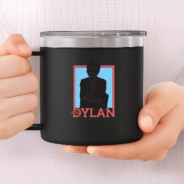 Discover Bob Dylan Outline Officially Licensed Baseball Jerseys 14oz Stainless Steel Tumblers