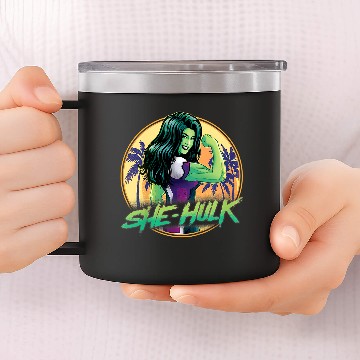 Discover Marvels Studios She hulk Disneyss Plus Flex 14oz Stainless Steel Tumblers