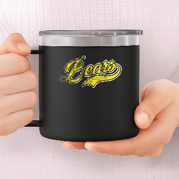 Discover Bad News Bears, distressed 14oz Stainless Steel Tumblers