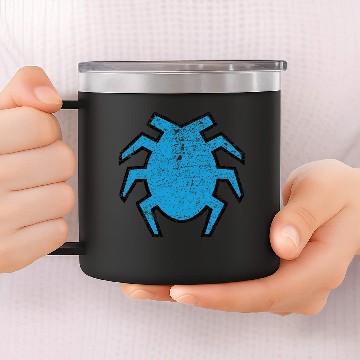 Discover Blue Beetle logo 14oz Stainless Steel Tumblers