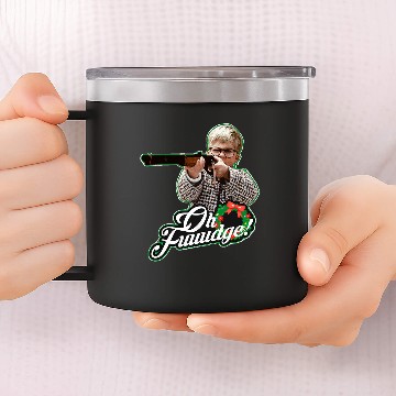 Discover Oh Fuuudge! From A CHRISTMAS STORY 14oz Stainless Steel Tumblers