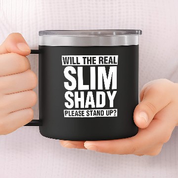 Discover Eminem Please Stand Up 14oz Stainless Steel Tumblers