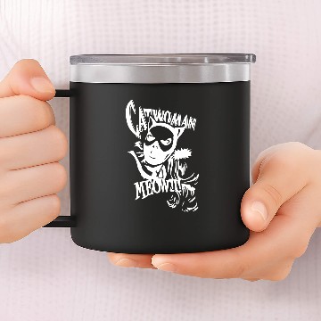 Discover Catwoman Meow Comic Funny 14oz Stainless Steel Tumblers