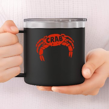 Discover Crab Records 14oz Stainless Steel Tumblers