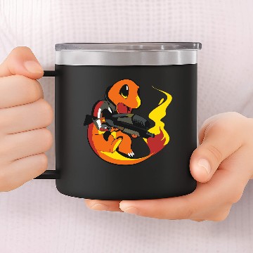 Discover Charmander Shepard 14oz Stainless Steel Tumblers