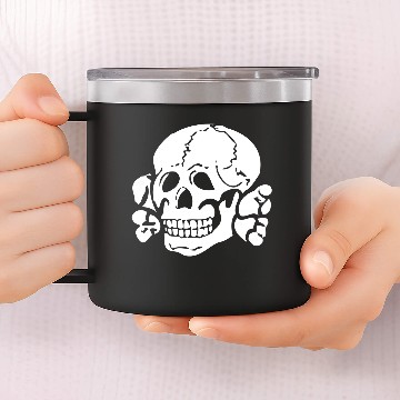 Discover Totenkopf Skull 14oz Stainless Steel Tumblers