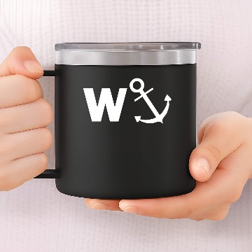 Discover W Anchor Funny Pub joke 14oz Stainless Steel Tumblers