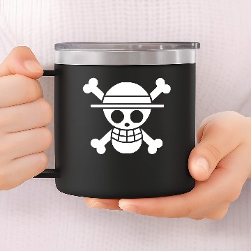 Discover Straw Hat Crew Flag Luffy Pirates 14oz Stainless Steel Tumblers