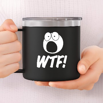 Discover WTF! 14oz Stainless Steel Tumblers