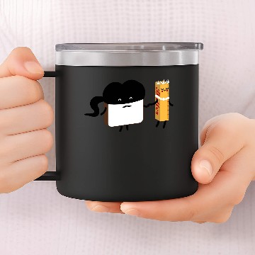 Discover Bread and Butter True Love 14oz Stainless Steel Tumblers