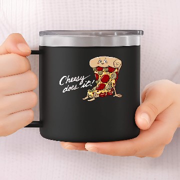 Discover Cheesy does it 14oz Stainless Steel Tumblers