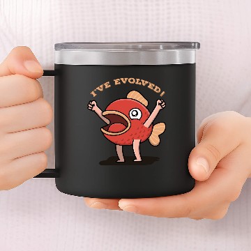 Discover Evolution, Hell Yeah! 14oz Stainless Steel Tumblers