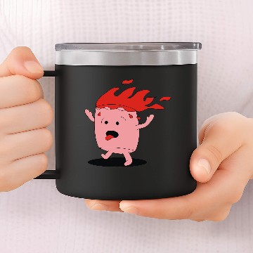 Discover marshmallow prend feu 14oz Stainless Steel Tumblers