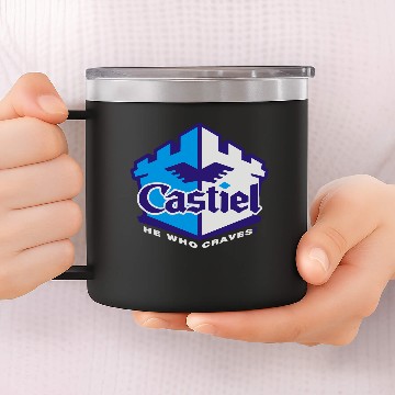 Discover White Castiel 14oz Stainless Steel Tumblers