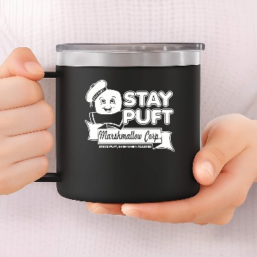 Discover Stay Puft Marshmallow Corp 14oz Stainless Steel Tumblers