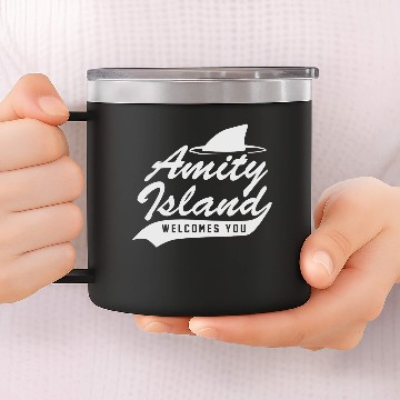 Discover Amity Island 14oz Stainless Steel Tumblers