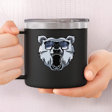Discover Bear 14oz Stainless Steel Tumblers