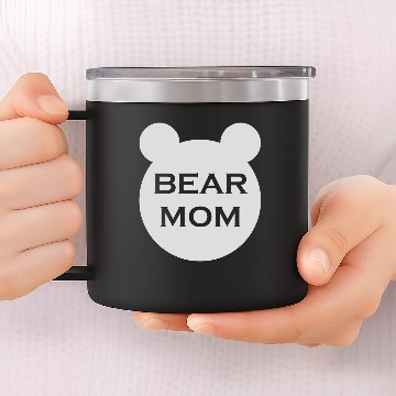 Discover Bear mom 14oz Stainless Steel Tumblers