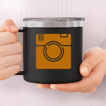 Discover Camera icon design 14oz Stainless Steel Tumblers