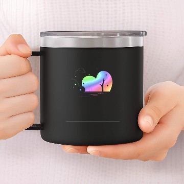 Discover Rainbow Tree 14oz Stainless Steel Tumblers