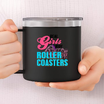 Discover Roller Coaster 14oz Stainless Steel Tumblers