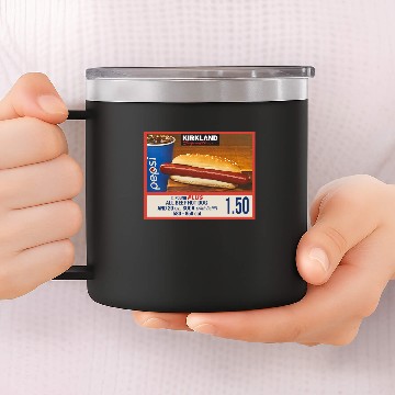 Discover 1.50 Costco Hot Dog & Soda Combo 14oz Stainless Steel Tumblers