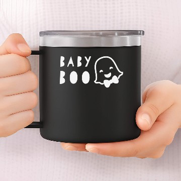 Discover Baby Boo Ghost Cool Funny 14oz Stainless Steel Tumblers