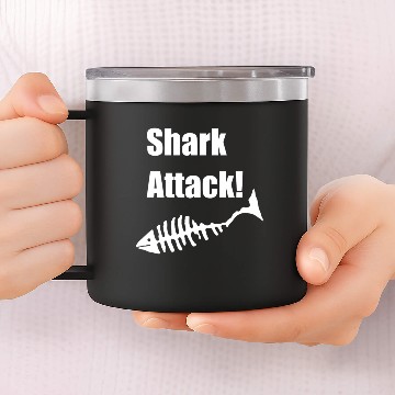 Discover Shark Attack 14oz Stainless Steel Tumblers