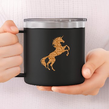 Discover Unicorn Waffle Pattern Symbol 14oz Stainless Steel Tumblers Waffles 14oz Stainless Steel Tumblers