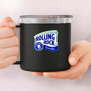 Discover Rolling Rock Logo 14oz Stainless Steel Tumblers 14oz Stainless Steel Tumblers