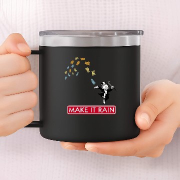 Discover Make it Rain Monopoly 14oz Stainless Steel Tumblers