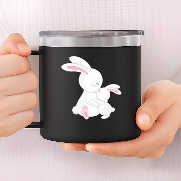 Discover Easter Mom and Baby Bunny 14oz Stainless Steel Tumblers