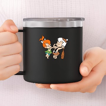 Discover Pebbles and Bam Bam Muscles 14oz Stainless Steel Tumblers