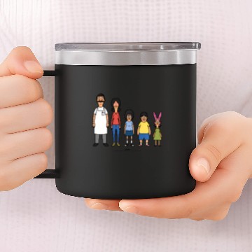 Discover Bob'S Burgers 8 Bit Baseball Tees 14oz Stainless Steel Tumblers