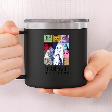 Discover Eras Tour Cats Zip 14oz Stainless Steel Tumblers