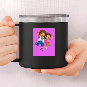 Discover Dora the explorer Diego 14oz Stainless Steel Tumblers