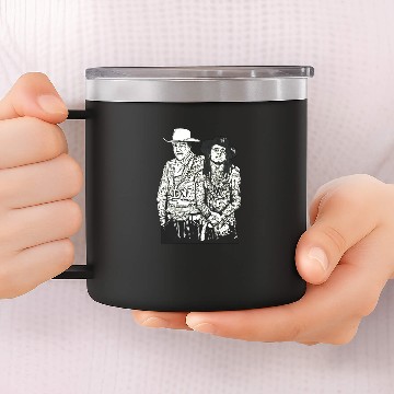 Discover John Wayne And Lil Wayne Baseball Jerseys 14oz Stainless Steel Tumblers