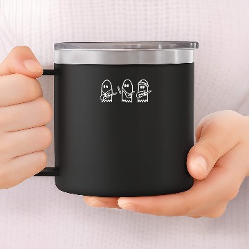 Discover Ghost Band 14oz Stainless Steel Tumblers