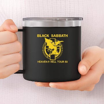 Discover 1980 Black Sabbath Heaven And Hell Tour Baseball Jerseys 14oz Stainless Steel Tumblers