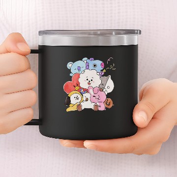 Discover BT21 Hooded 14oz Stainless Steel Tumblers