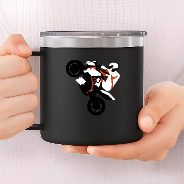 Discover KTM Superduke Wheelie 14oz Stainless Steel Tumblers
