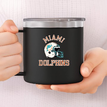 Discover Miami dolphins 1980s Baseball Jackets 14oz Stainless Steel Tumblers