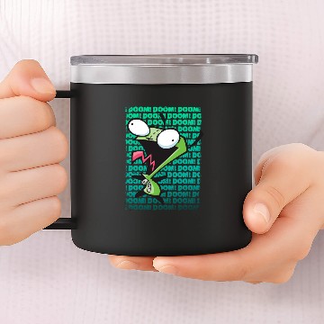Discover Nick 90s Invader Zim Gir Impending Dooom Song 14oz Stainless Steel Tumblers