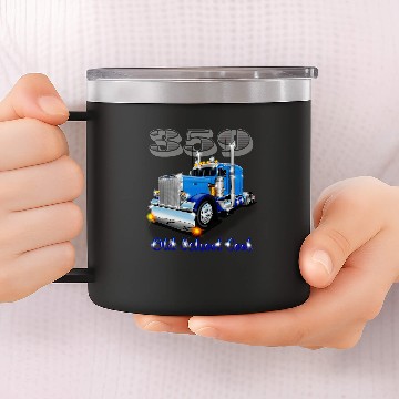 Discover 359 Peterbilt doodle 14oz Stainless Steel Tumblers