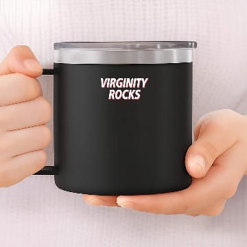 Discover Virginity Rocks Heather - Virginity Rocks - Zip 14oz Stainless Steel Tumblers