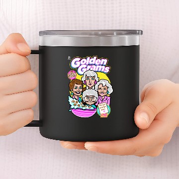 Discover Golden Grams Cereal 14oz Stainless Steel Tumblers