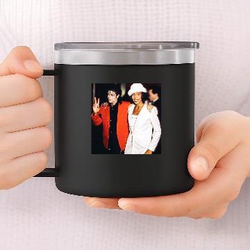 Discover Michael Jackson and Whitney Houston 14oz Stainless Steel Tumblers
