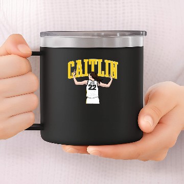 Discover Caitlin Clark Clark 22 14oz Stainless Steel Tumblers
